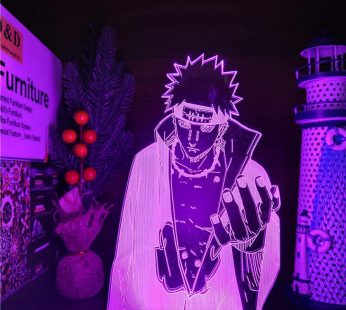 3D Night Light Illusion Led Decor Lamps Lights USB Naruto Pain Akatsuki 3D LED Colors Changing Nightlights Anime Lamp Naruto 3D Visual Lighting for Bedroom RILLATEK