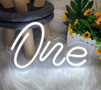 ONE Neon Sign Custom Party Neon Sign Wall Backdrop Decor Neon Sign Bedroom Bachelorette Party Birthday Favors Birthday Room Decor or Neon Bar Signs Party Christmas Decor Party 30 X25CM