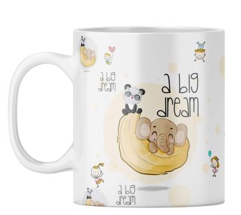 YuBingo Dream Big Coffee Mug – Colour Changing Mug Printed Tea Cup, Motivational Quote Gift ( Mug, 320ML)