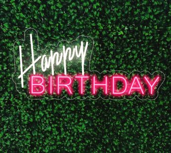Neon LED Color Matching Happy birthday Signs USB Powered Acrylic Light For Wall Decor Teen Child Party Suprise Celebration Bedroom Living Room Bar Mitzvah Gift Prom(18.1″x15″)
